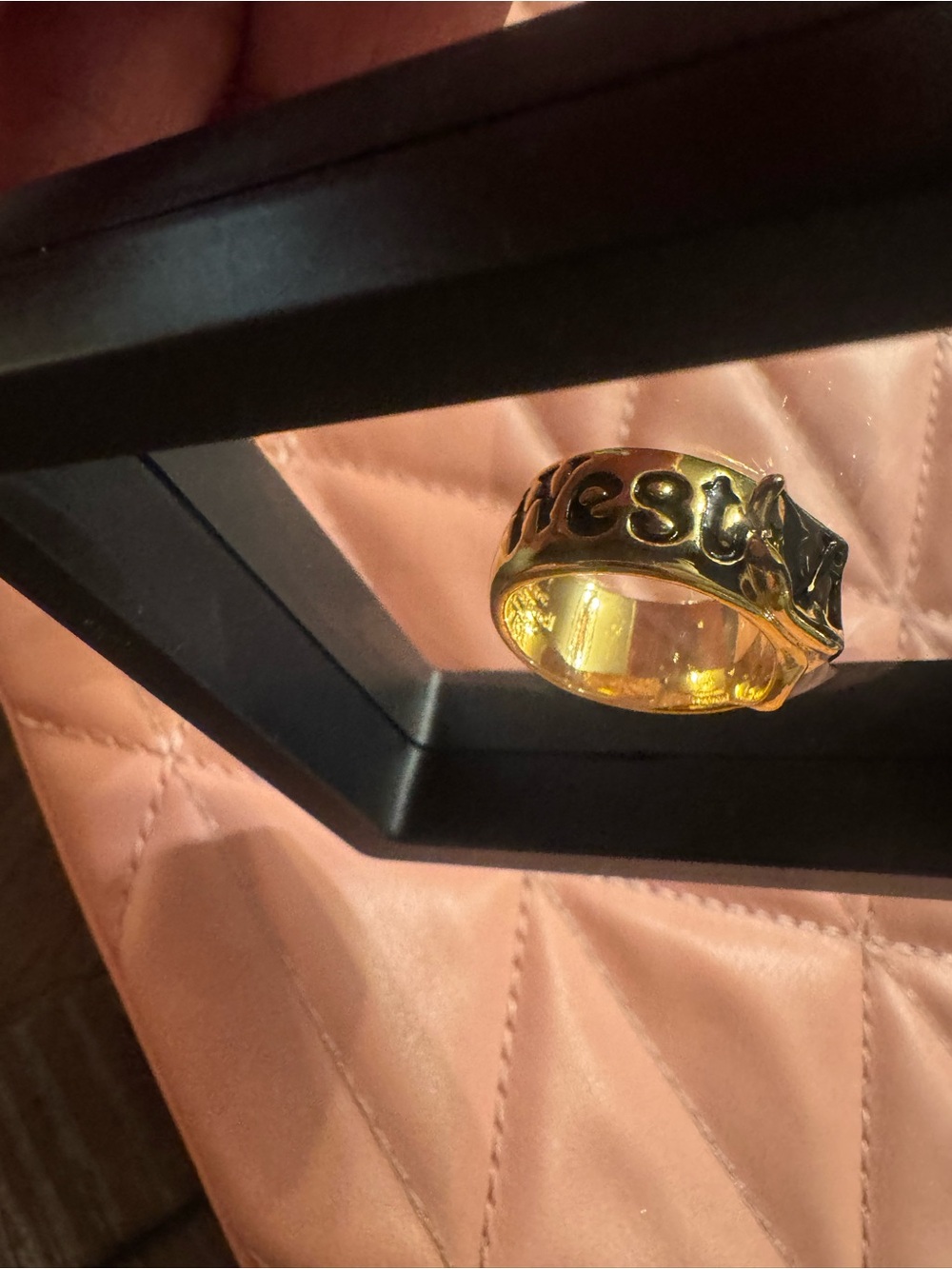 Vivienne Westwood Gold Logo Band Ring